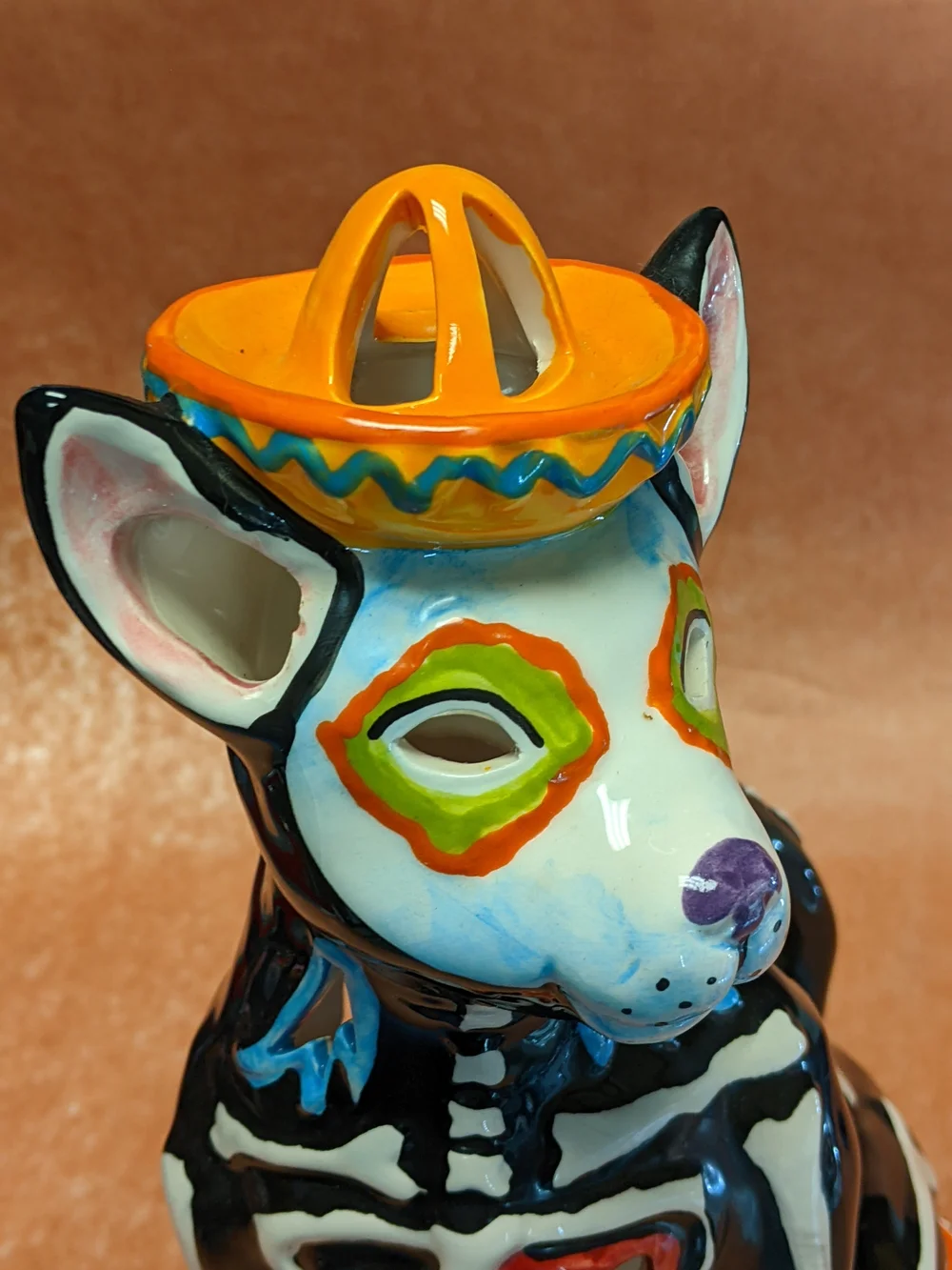 Día De Muertos Dog Candle Holder - Seasonal Decor - 12